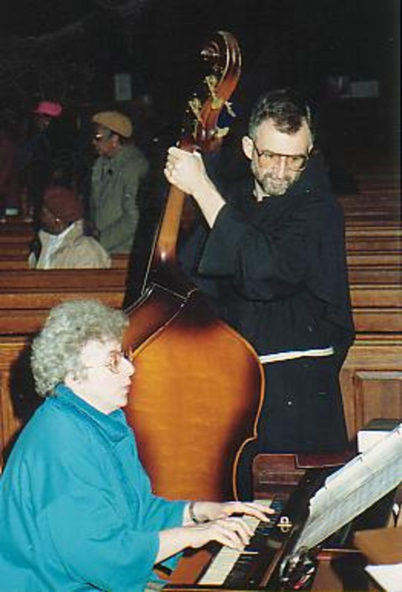 Fr. Ross Syracuse, OFM Conv. and former organist/pianist, Rosemary Carter 