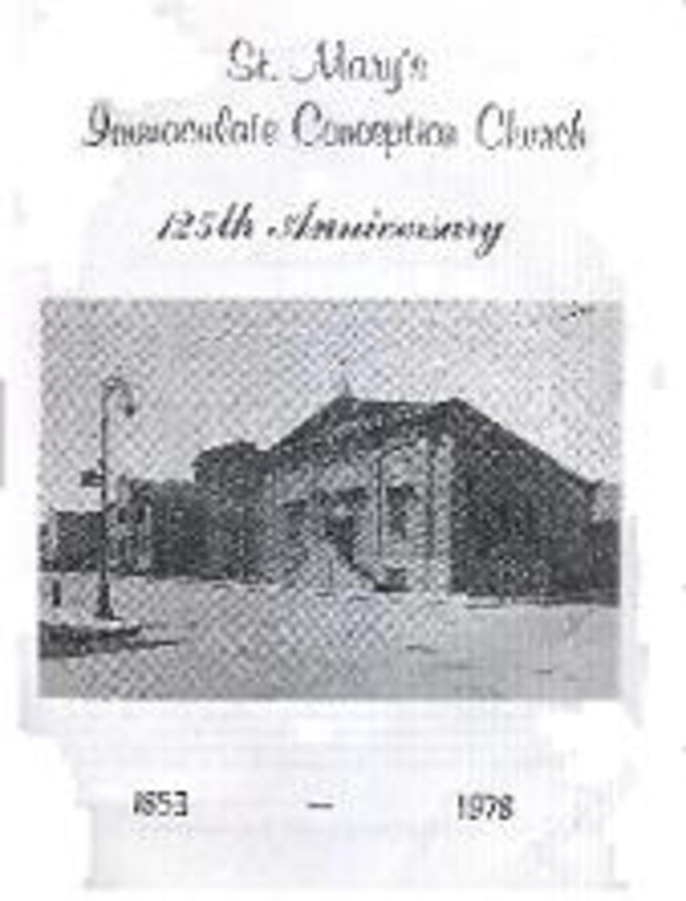 St. Mary Anniversary Booklet Cover